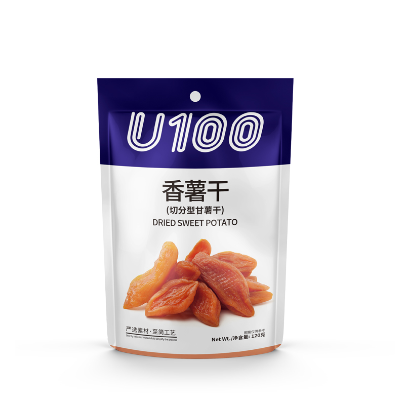 U100 dried sweet potato is independently packaged for healthy and low-fat leisure snacks
